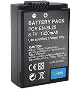 ActZone EN-EL25 Rechargeable Battery for Nikon Z50, Z 50, Z FC Mirrorless Digital Camera, Compati...