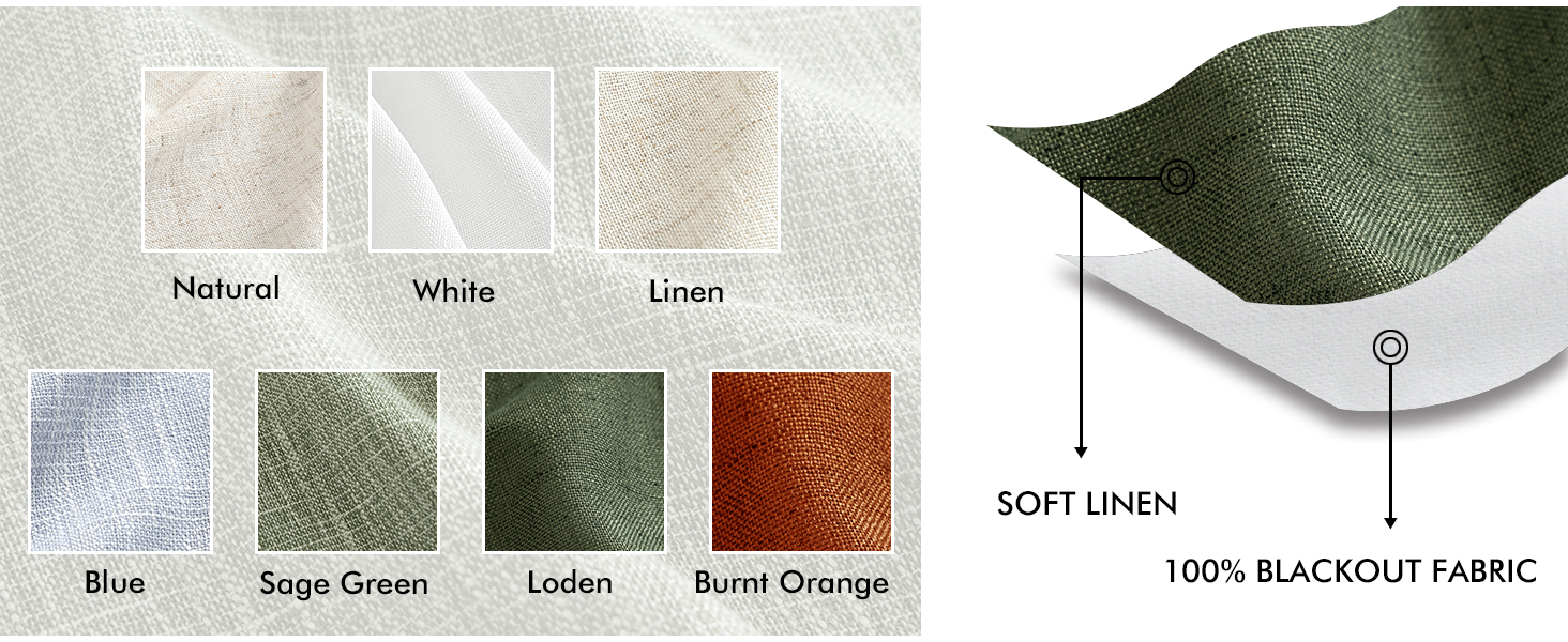 olive green curtains