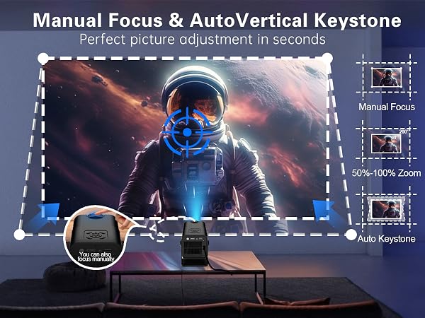 Auto Vertical Keystone Smart Proyector
