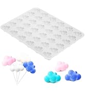 Kichvoe Silicone Cloud Molds: Cloud Shape Chocolate Molds Mousse Fondant Mould Candy Soap Molds f...