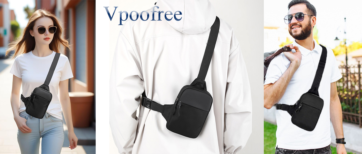 Sling Bag - Anti-theft Crossbody Shoulder Bag for Men and Women