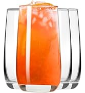 PARACITY Highball Glasses Set of 4, Drinking Glasses 12 Oz, Clear Glass Cups, Tall Tumbler Water ...