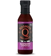 Kosmos Q Raspberry Chipotle BBQ Sauce - 16.5 Oz Bottle for BBQ, Meat & More - Barbecue Sauce with...