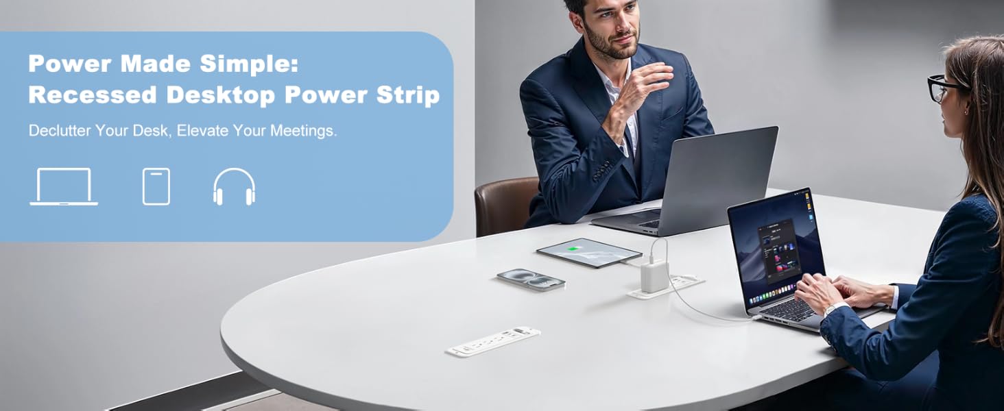 furniture recessed power strip