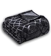 Serenhom Soft Cozy 50x60 Inch Flannel Throw Blanket, Luxury 3D Jacquard Decorative Design, Lightw...