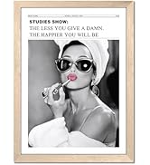 Vintage Black and White Trendy Newspaper Wall Art, Positive Headline Canvas Bedroom Wall Decor, B...