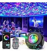 Happy Birthday Decorations Galaxy Projector Gift, Star Projector for Room, Speakers and Timer Rem...