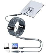 PnTnFly 2 in 1 Starlink Mini Ethernet Cable 16.4FT/5M, DC/USB C Charging Power Cord + RJ45 Ethern...