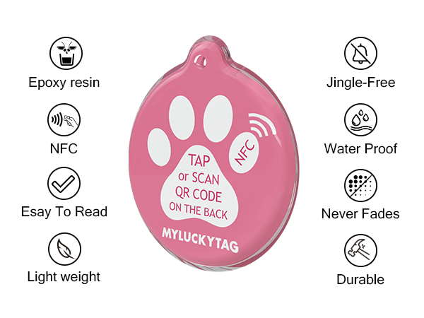 MYLUCKYTAG QR CODE NFC PETID TAGS