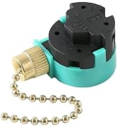 Ceiling Fan Replacement Parts Zing Ear ZE-268S6, Ceiling Fan Switch 3 Speed 4 Wire Pull Chain Cor...