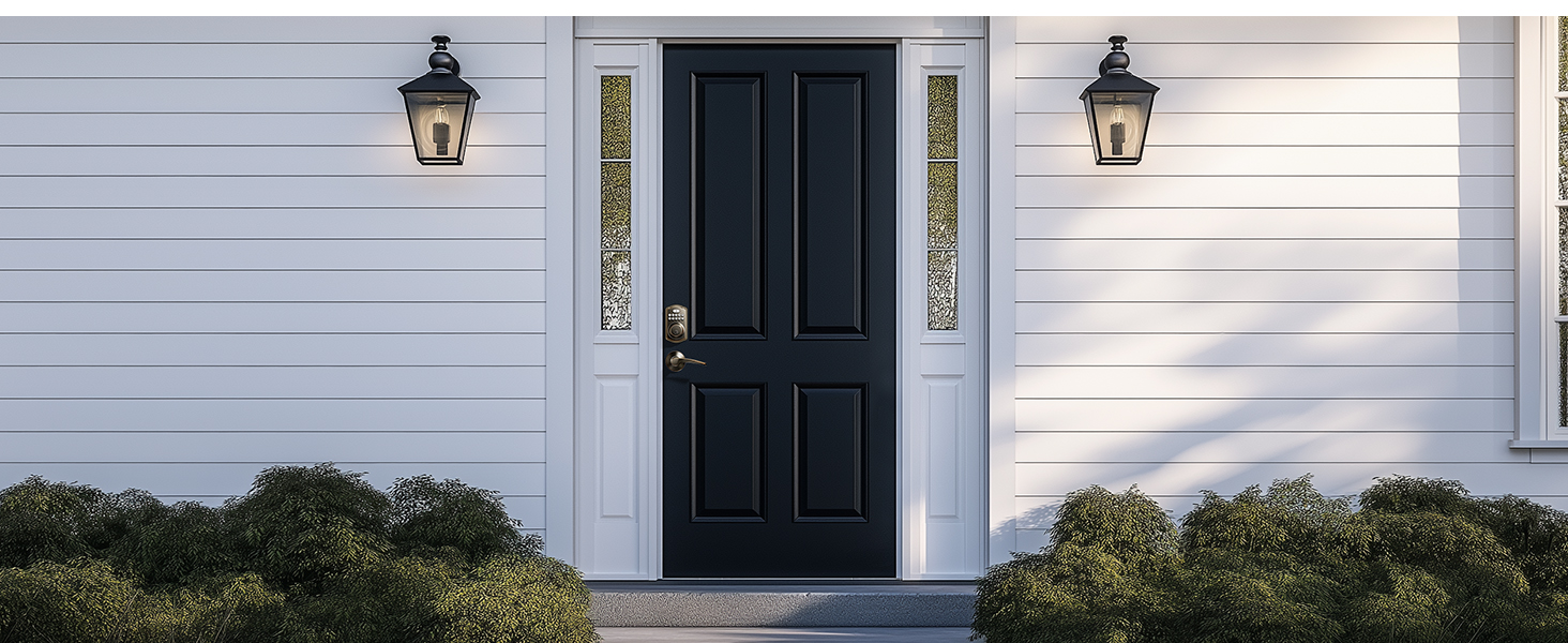 Keyless Entry Door Lock with Handles