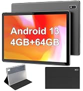 BYYBUO Tablet,10.1 inch Android 13 Tablets,4GB RAM 64GB ROM,1280x800 IPS HD Touchscreen,5000mAh B...