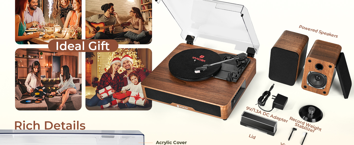 Wireless Record Player for Vinyl Lovers