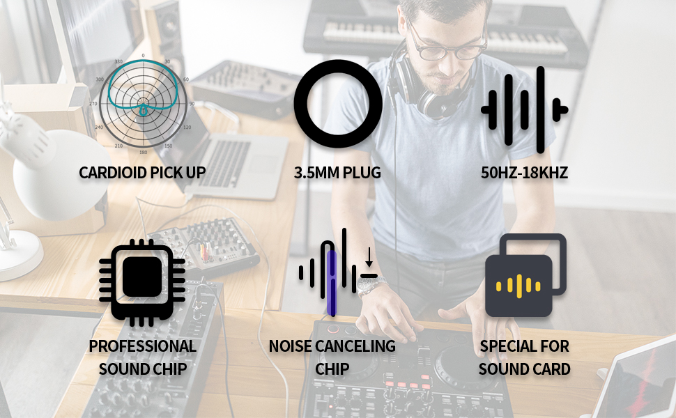 studio condenser microphone podcast equipment bundle