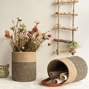 Goodpick 2pack Jute Rope Hanging Basket