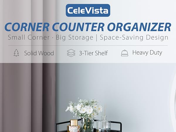 corner bathroom counter organizer