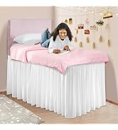 Cosweet Dorm Bed Skirt for Twin-XL - 42" Drop College Room Bed Skirt with Pre-Shrunk Fabric, Long...