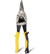 B BOSI TOOLS Aviation Tin Snips Straight Cut Heavy Duty Sheet Metal Cutter Snips Shears Cutting M...