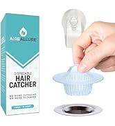 Aire Allure, 25 Pack, Hair Catcher for Bathroom Sink or Bathtub, White, Large