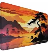 Mouse Pad Gaming, 31.5x15.7 inch Large Extended Computer Keyboard Mouse Mat, Water Resist Non-Sli...