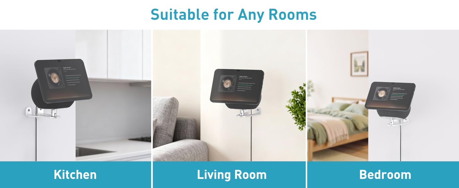 W11-3 Silver Echo show 8 & 11 wall mount-5