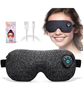 Ewarmer Cordless precised Heated Eye mask for Dry Eyes Relief, Sleep Eyeshade,USB Rechargeable wi...