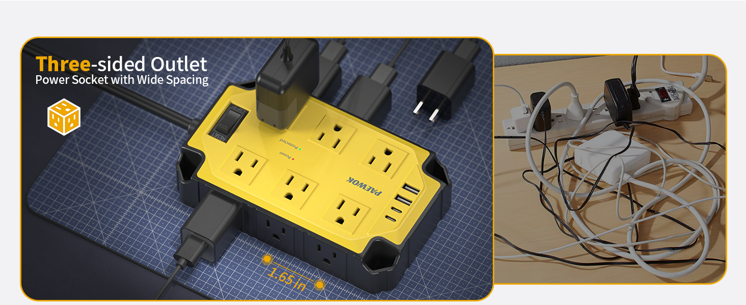 extension cord flat wall plug