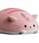 Akko Cat Theme Wireless Gaming Mouse Pink, Tri-Mode Mouse BT3.0/BT5.0/2.4G, Cute Optical Cordless...
