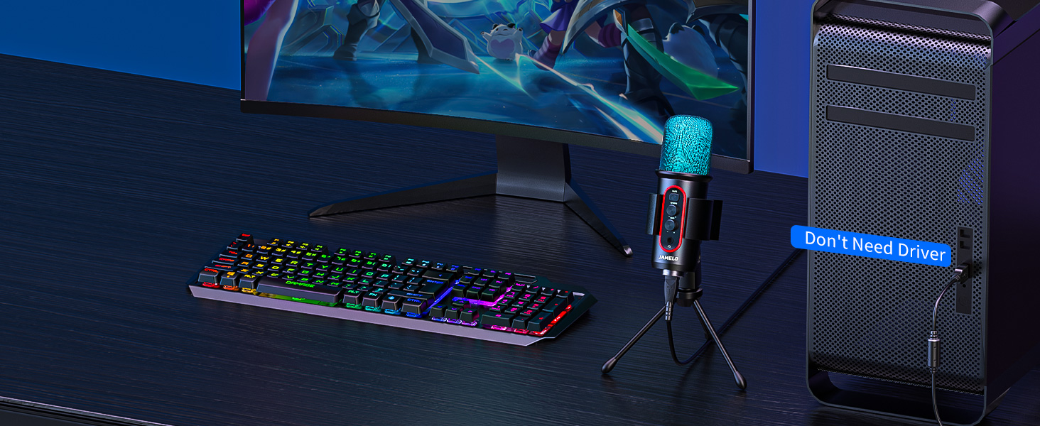 Gaming USB Microphone for PC