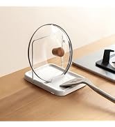 PAVSTINE Pot Lid Holder, Lid and Spoon Rest Holder for Kitchen Counter, Foldable Pan Lid Organize...