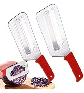 2 Pcs Cabbage Chopper Shredder - Stainless Steel Kitchen Knife for Slicing, Grating & Shredding -...