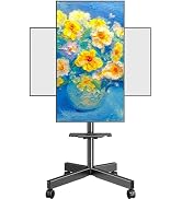 MOUNTUP Mobile TV Cart Rolling TV Stand for 23-60 inch TVs, Tilting & Rotating Mount, 90°Portrait...