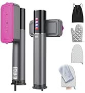 Travel Steamer For Clothes, 2-In-1 Portable Steam Iron, 1200W Output | Handheld Garment Steamer f...