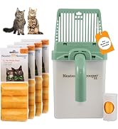 Neater Pet Brands Neater Scooper XL Cat Litter Scoop, 195 Refill Bags – Extra-Large Capacity Mess...