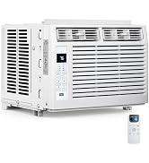 Electactic Window Air Conditioner 6,000 BTU, Window Type AC Unit with Cooling, Dry Mode, 4 Fan Sp...