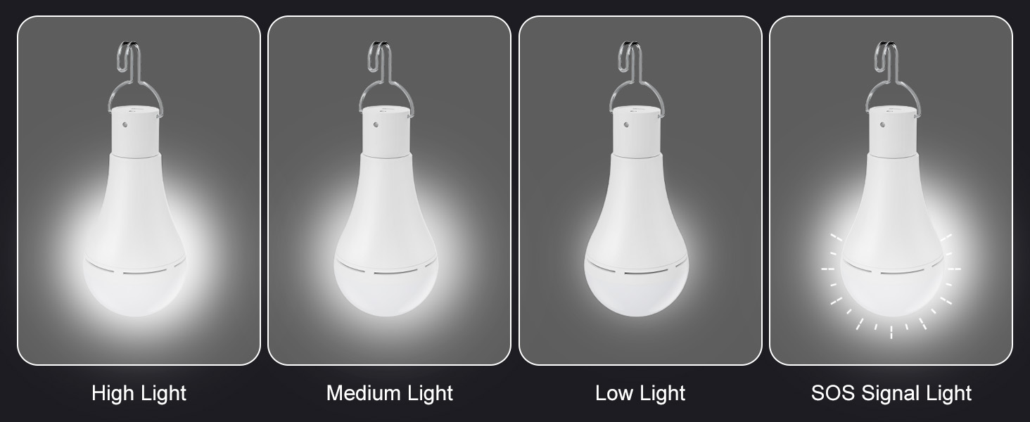 Rechargeable Light Bulb with Remote
