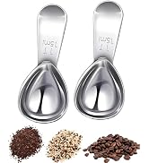 Coffee Scoop 15ml 2PCS, 1 Tablespoon Measuring Spoons, Ergonomics Design Coffee Scooper Stainless...