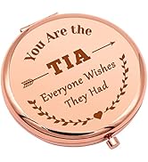 Tia Gifts from Niece Compact Makeup Mirror for Aunt Tia Auntie Best Tia Ever Gifts Birthday Gifts...