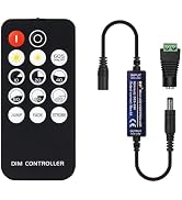 BTF-LIGHTING Mini RF Dimmer Controller 14 Keys for FCOB 3014 5630 5730 3528 Strip Lights DC5V/DC1...