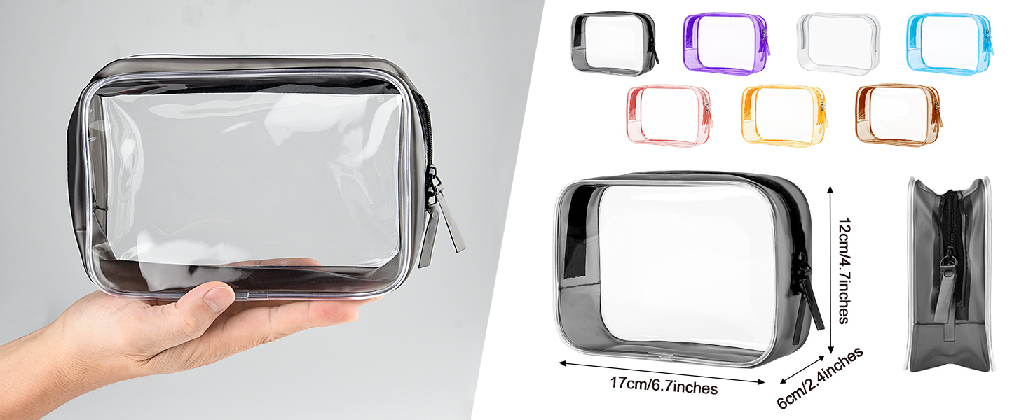 PLULON Clear TSA Approved Toiletry Bag for Travel