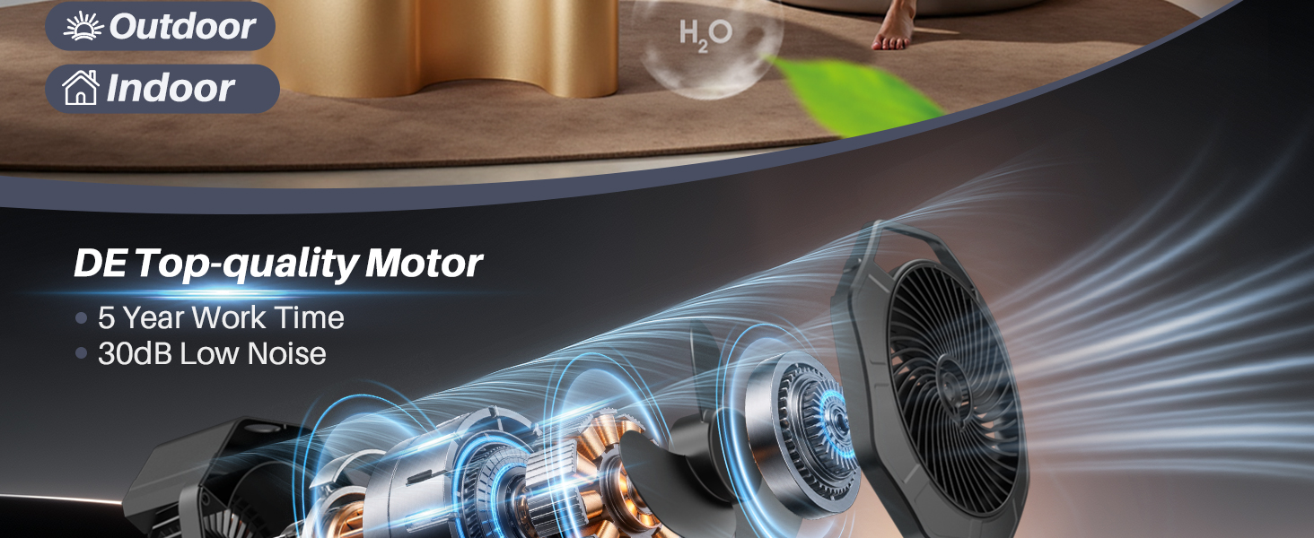 portable misting fan