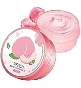 MIESCHER Peach Exfoliating Body Scrub, Ultra Hydrating and Gentle Smoothing Scrub for Body & Face...
