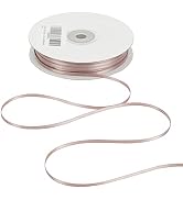 HUIHUANG Solid Color Satin Ribbon 1/8 inch x 100 Yards Roll Ribbon Double Faced for Crafts Gift W...