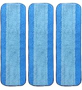 ZEHRAI Microfiber Cleaning Pads for Bona Mop, 3 Pack Reusable Microfiber Mop Pads for 18 Inch Mop...