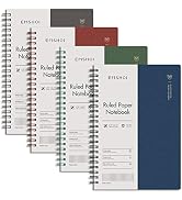 EMSHOI Lined Journal Spiral Notebook 5.7" x 8.22" - 4 Pack 640 Pages 100gsm Thick Paper, A5 Small...