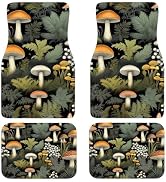 Beautiful Enchanting Mushroom Patterns with high Absorbency car Green mats Automotive Floor mat N...