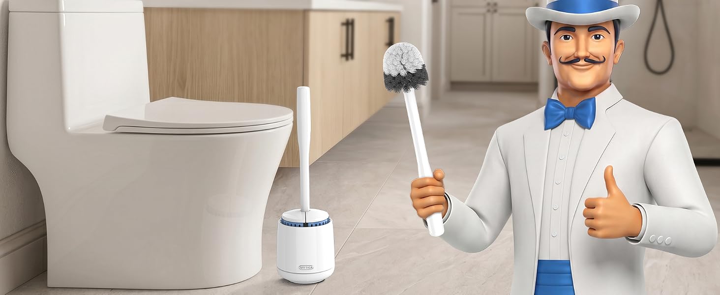 MR.SIGA PREMIUM TOILET BOWL BRUSH AND HOLDER