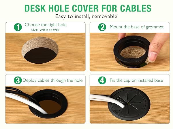 hole covers for cords desk grommet 1.5 inch white wall cord cover