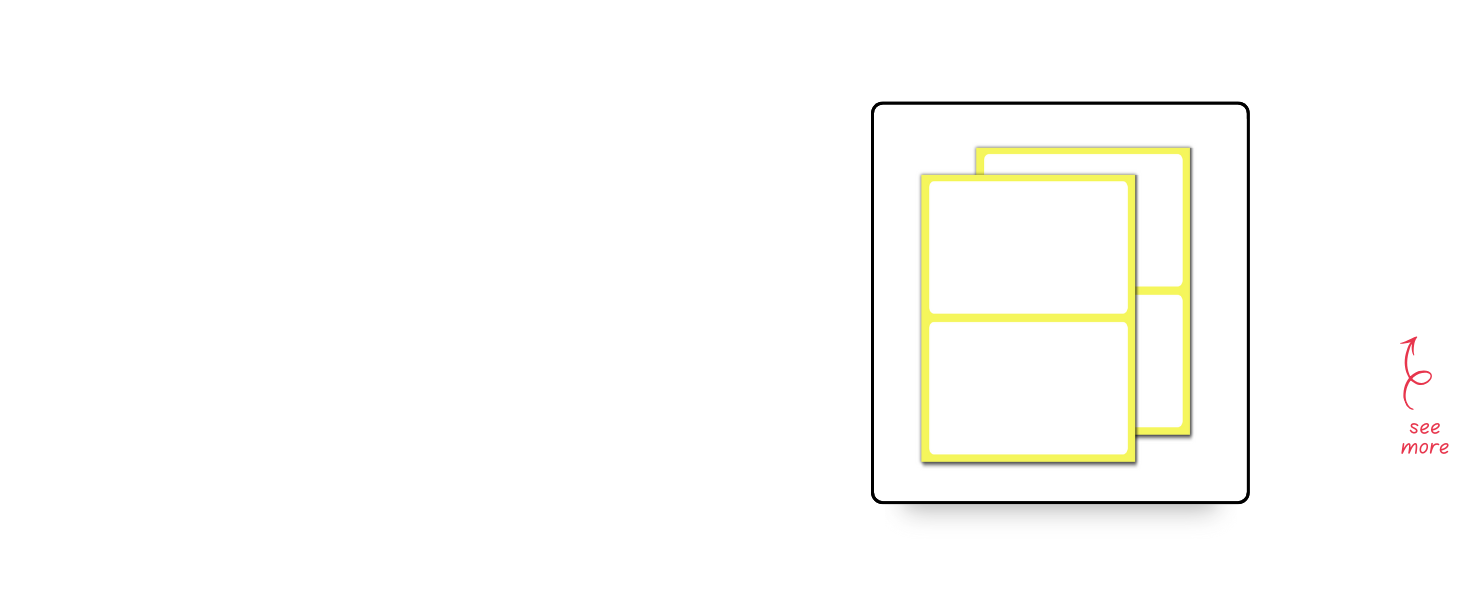 Large White Labels