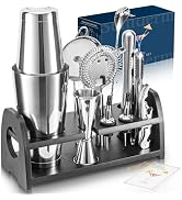 Semderm Boston Shaker Set, Weighted Cocktail Shaker & Mixology Bartender Kit - Heavy Duty 18/8 St...